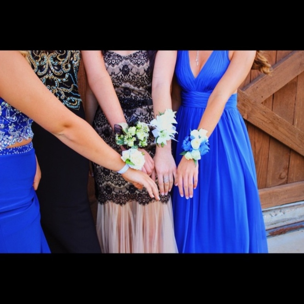 Royal blue prom dress